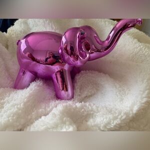 Pink Elephant Figurine